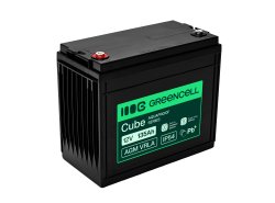 Greencell AGM VRLA 12V 135Ah αυτόνομος συσσωρευτής για σκάφη, φωτοβολταϊκά, ηλιακά πάνελ (341x173x287mm)