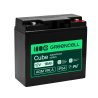Greencell AGM VRLA 12V 18Ah χωρίς συντήρηση μπαταρία για ταμειακή μηχανή, παιχνίδια, κάμερες (181x77x167mm)