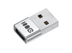 Προσαρμογέας Plug&Play Greencell 2.4A USB-A σε USB-C, μετάδοση δεδομένων 480 Mbps 12W αλουμίνιο