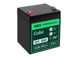 Green Cell® AGM 12V 5Ah μπαταρία VRLA παιχνίδι μολύβδου-οξέος ηλεκτρικό παιχνίδι συναγερμός παιδικά οχήματα