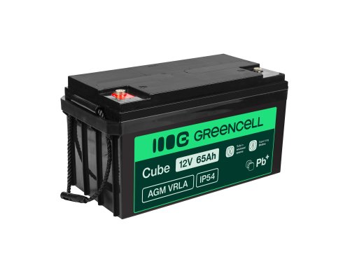 Green Cell ® AGM 12V 65Ah μπαταρία VRLA μπαταρία μολύβδου Unbemann αλιευτικό κόπτη σκάφος σκούτερ γκαζόν τρακτέρ χλοοκοπτικό