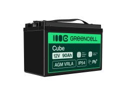 Green Cell ® AGM 12V 90Ah μπαταρία VRLA μπαταρία μολύβδου Unbemann Caravan φωτοβολταϊκή αναπηρική καρέκλα ηλιακή μπαταρία