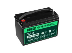 Green Cell ® AGM 12V 100Ah μπαταρία VRLA μπαταρία μολύβδου Unbemann fish cutter boat scooter σκούτερ γκαζόν τρακτέρ γκαζόν