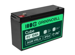 Green Cell ® AGM 6V 12Ah μπαταρία VRLA παιχνίδια μπαταρίας μολύβδου ηλεκτρικά παιχνίδια συναγερμός παιδικών οχημάτων