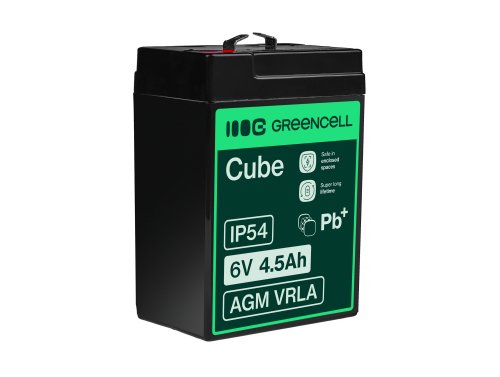 Green Cell ® AGM 6V 4.5Ah μπαταρία VRLA παιχνίδια μπαταρίας μολύβδου ηλεκτρικά παιχνίδια συναγερμός παιδικών οχημάτων