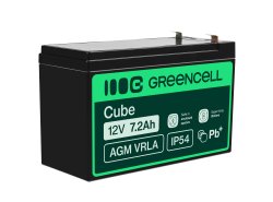 Green Cell ® AGM 12V 7.2Ah μπαταρία VRLA παιχνίδια μπαταρίας μολύβδου ηλεκτρικά παιχνίδια συναγερμός παιδικών οχημάτων