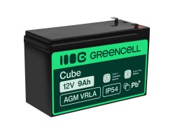 Green Cell ® AGM 12V 9Ah μπαταρία VRLA μπαταρία μολύβδου Unbemann UPS UPS σύστημα UPS σύστημα εφεδρική μπαταρία