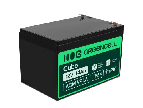 Green Cell ® AGM 12V 14Ah μπαταρία VRLA παιχνίδια μπαταρίας μολύβδου ηλεκτρικά παιχνίδια συναγερμός παιδικών οχημάτων