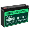 Green Cell ® AGM 6V 7Ah μπαταρία VRLA παιχνίδια μπαταρίας μολύβδου ηλεκτρικά παιχνίδια συναγερμός παιδικών οχημάτων
