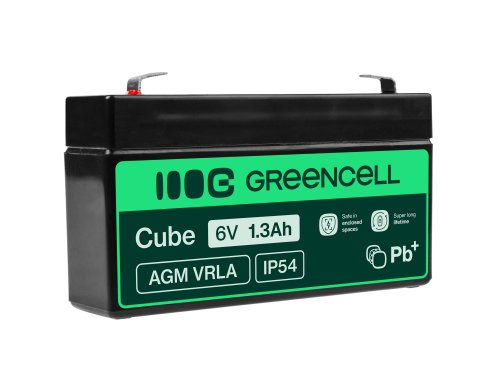 Green Cell ® AGM 6V 1.3Ah μπαταρία VRLA παιχνίδια μπαταρίας μολύβδου ηλεκτρικά παιχνίδια συναγερμός παιδικών οχημάτων