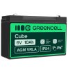 Green Cell ® AGM 6V 10Ah μπαταρία VRLA παιχνίδια μπαταρίας μολύβδου ηλεκτρικά παιχνίδια συναγερμός παιδικών οχημάτων