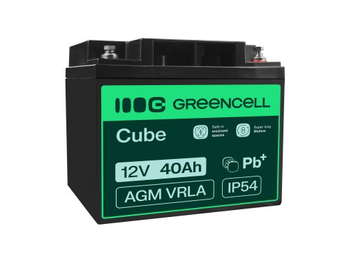 Green Cell ® AGM 12V 40Ah μπαταρία VRLA μπαταρία μολύβδου Unbemann Caravan φωτοβολταϊκή αναπηρική καρέκλα ηλιακή μπαταρία
