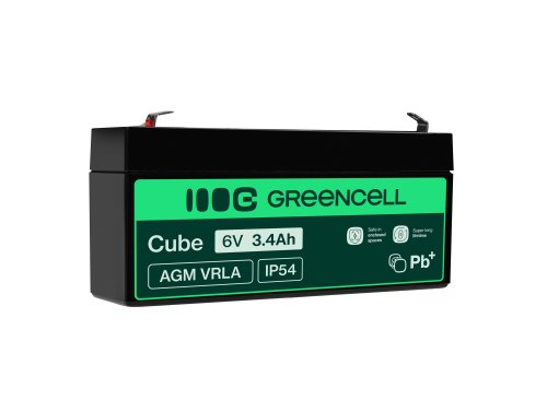 Green Cell ® AGM 6V 3.4Ah μπαταρία VRLA παιχνίδια μπαταρίας μολύβδου ηλεκτρικά παιχνίδια συναγερμός παιδικών οχημάτων