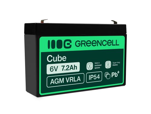 Green Cell ® AGM 6V 7.2Ah μπαταρία παιχνίδια μπαταρίας μολύβδου VRLA ηλεκτρικά παιχνίδια συναγερμού παιδικά οχήματα