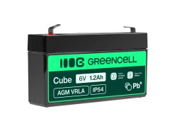 Green Cell ® AGM 6V 1.2Ah μπαταρία VRLA μπαταρία παιχνίδια μπαταρίας ηλεκτρικά παιχνίδια συναγερμός παιδικών οχημάτων