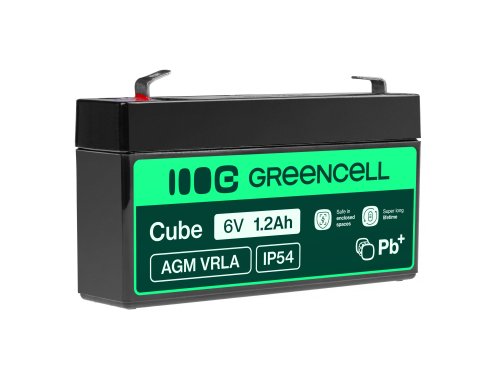 Green Cell ® AGM 6V 1.2Ah μπαταρία VRLA μπαταρία παιχνίδια μπαταρίας ηλεκτρικά παιχνίδια συναγερμός παιδικών οχημάτων