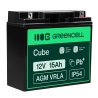 Μπαταρία Green Cell® AGM 12V 15Ah μπαταρία μολύβδου οξέος VRLA κόφτης ψαρέματος σκούτερ γκαζόν τρακτέρ χλοοκοπτική μηχανή