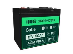 Green Cell ® AGM 12V 50Ah μπαταρία VRLA μπαταρία μολύβδου Unbemann fish cutter boat scooter σκούτερ γκαζόν τρακτέρ γκαζόν