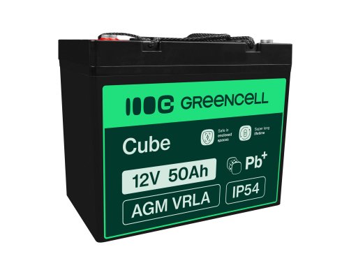 Green Cell ® AGM 12V 50Ah μπαταρία VRLA μπαταρία μολύβδου Unbemann fish cutter boat scooter σκούτερ γκαζόν τρακτέρ γκαζόν