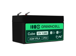 Green Cell ® AGM 12V 1.3Ah μπαταρία μπαταρία VRLA ηλεκτρικά παιχνίδια μπαταρίας ηλεκτρικά παιχνίδια συναγερμού παιδικά οχήματα