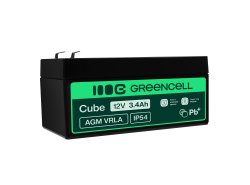 Green Cell ® AGM 12V 3.4Ah μπαταρία VRLA παιχνίδια μπαταρίας μολύβδου ηλεκτρικά παιχνίδια συναγερμός παιδικών οχημάτων