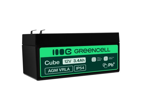 Green Cell ® AGM 12V 3.4Ah μπαταρία VRLA παιχνίδια μπαταρίας μολύβδου ηλεκτρικά παιχνίδια συναγερμός παιδικών οχημάτων