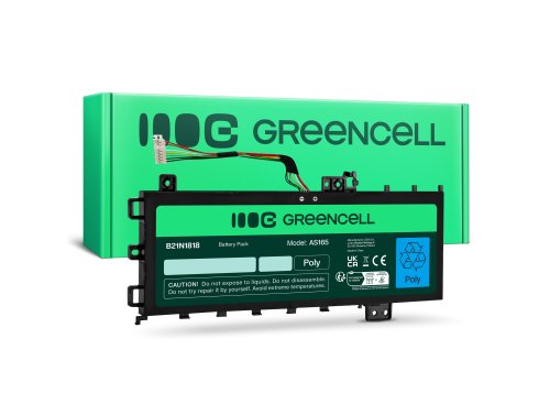 Green Cell Μπαταρία B21N1818 C21N1818-1 για Asus VivoBook 15 A512 A512DA A512FA A512JA R512F X512 X512DA X512FA X512FL