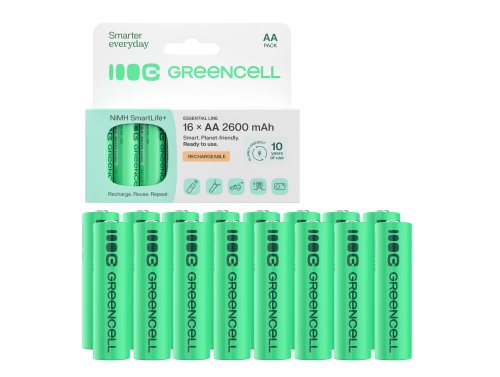 Green Cell επαναφορτιζόμενες μπαταρίες Ni-MH 4x AA HR6 2600mAh