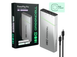 Powerbank Greencell PowerPlay Pro 20800mAh 65W – γρήγορη φόρτιση, PD, Ultra Charge, παραγωγή στην Πολωνία